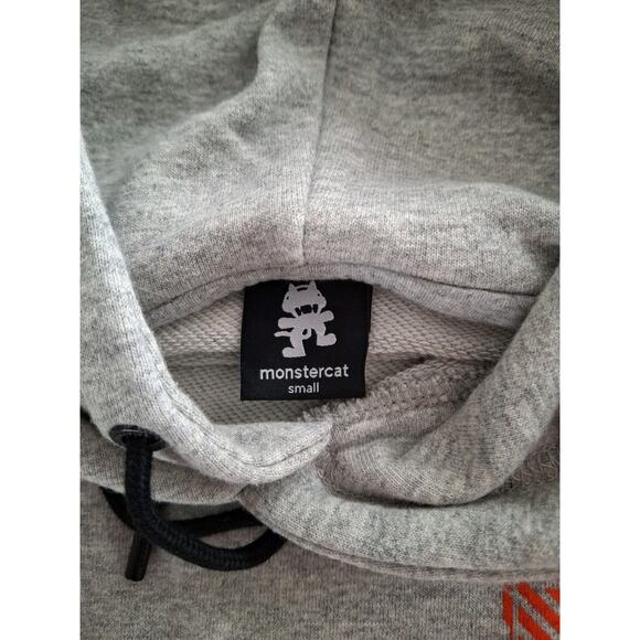 Monstercat Uncaged EDM Electronic Music Label Hoodie Gray Heavyweight Size Small - Picture 5 of 6